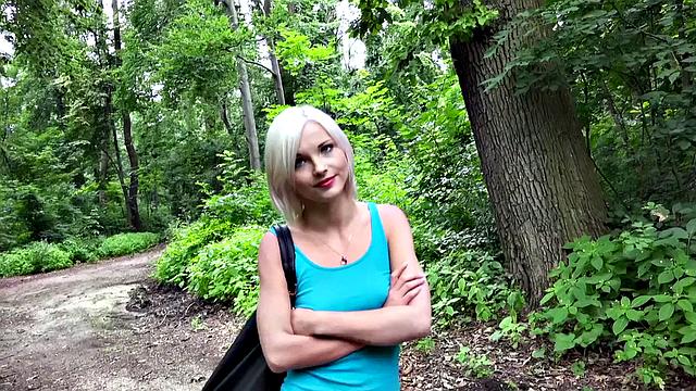 Euro Babe Fucked in the Woods