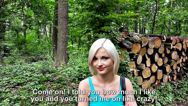 Euro Babe Fucked in the Woods