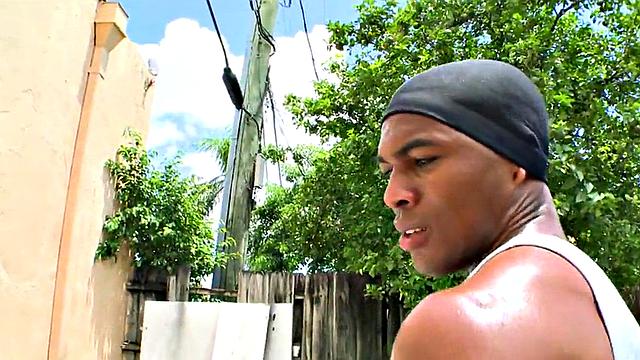 Young guy gets his ass drilled by a dirty fucker in the great outdoors