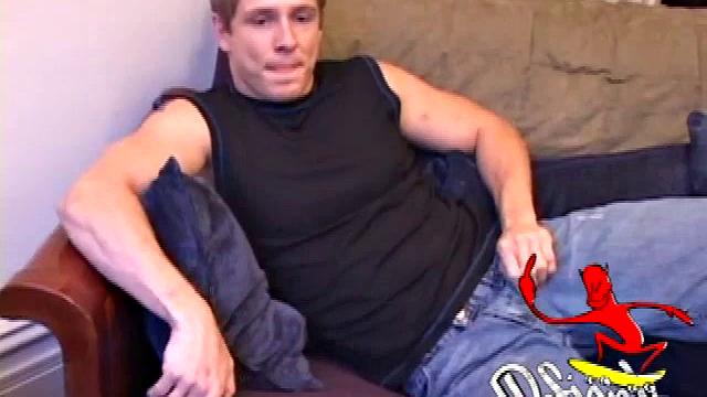 Tommy D is on the sofa for another hot stroke show. After stripping naked, he's primed and ready to go. With cock in hand, he works up a boner and starts the journey to climax.