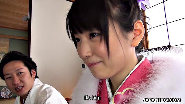 Kimono lady Tsuna Kimura fucked by three men