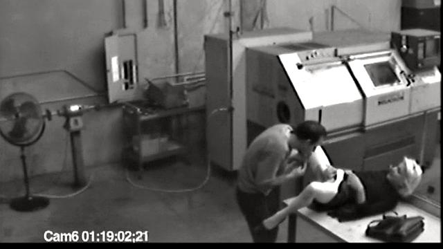 MILF blonde masturbates at work then jerks cock