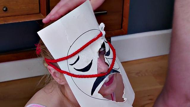 Bound bdsm licking ass