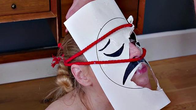 Bound bdsm licking ass