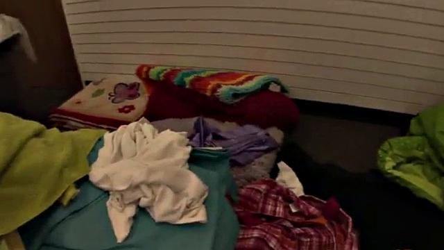 Bukkake blonde drenched in cum at a gangbang