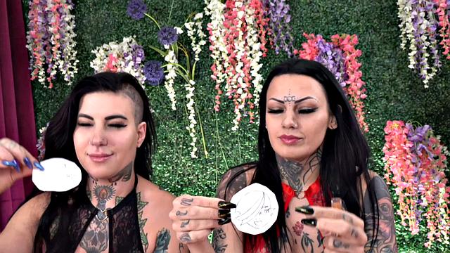 Darcy Diamond And Kennedy Rose Get Alt Erotic Logo Tattooed And Fucked By Evilyn Ink