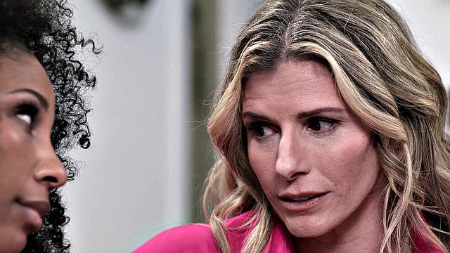 ADULT TIME - MILF Cory Chase Teaches Teen Stepdaughter How To Have Sensual Lesbian Sex!