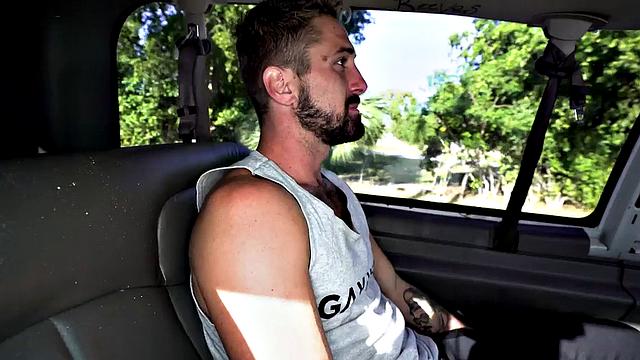 Hairy skinny bottom picked up in van for rough anal and doggystyle pounding