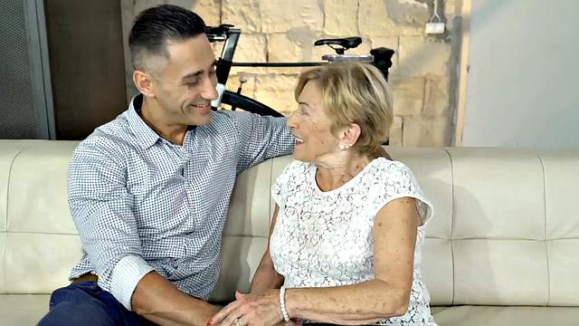 LUSTY GRANDMAS - Naughty Granny Gets Her Hairy Pussy Fucked Like the Good Old Days