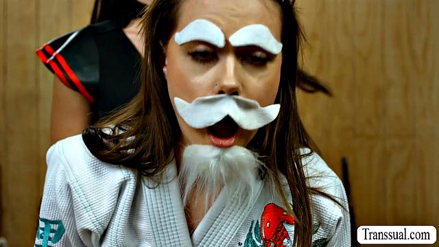 Fake karate Master gets banged by black belt TS