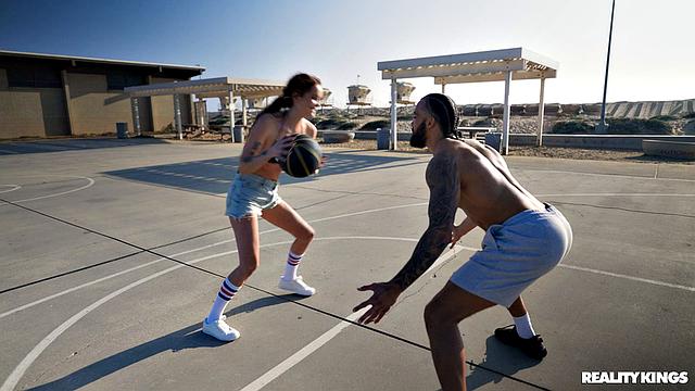 Basketball Babe VS. Hung Stud