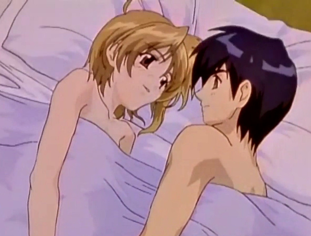 kinky anime hottie kissing