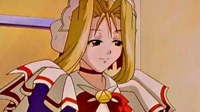 Kinky anime hottie kissing