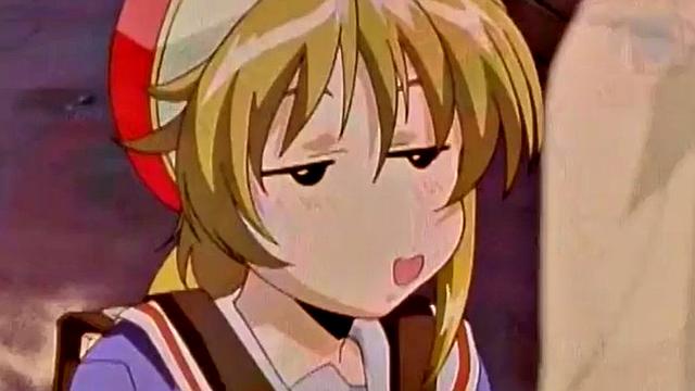 Kinky anime hottie kissing