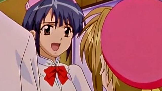 Kinky anime hottie kissing