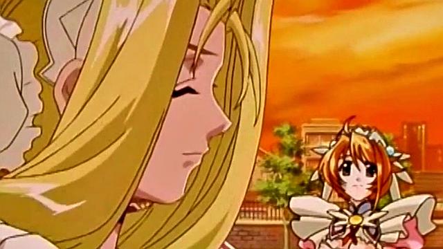 Kinky anime hottie kissing