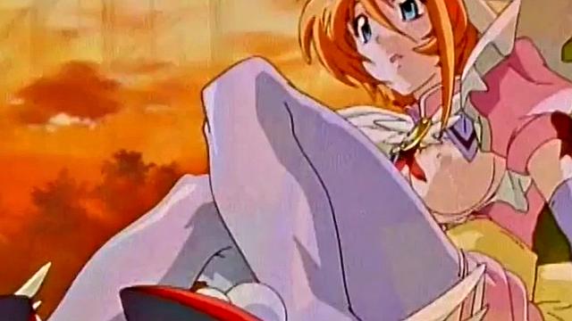 Kinky anime hottie kissing