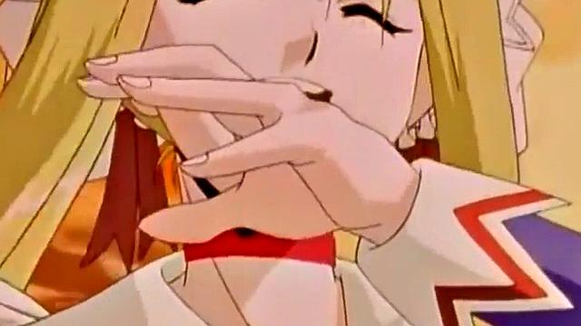 Kinky anime hottie kissing