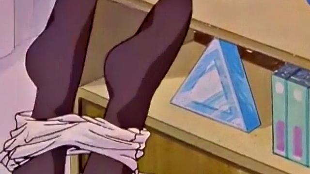 аниме-дива срывает страсть поцелуями и жёстко трахается с подругой