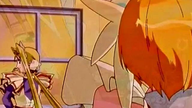 Kinky anime hottie kissing