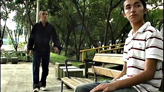 Latin boys Daniel and Isaias head inside for some afternoon fun and choose the sofa for their raw romp.