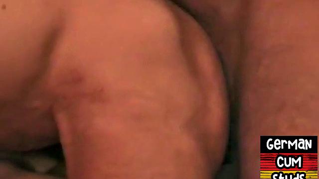 Amateur German hunk rims and rides in homemade action