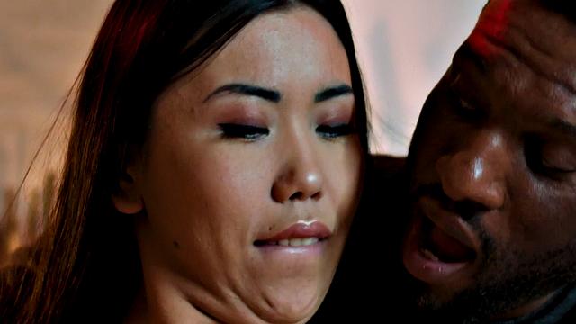 Interracially ravaged Asian