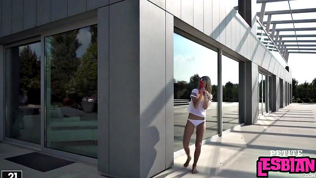 Petite Lesbians outside