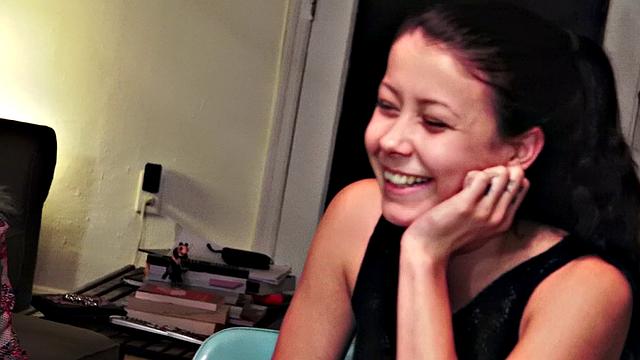 A blonde teen get her tight pussy drilled and face splattered by older dude