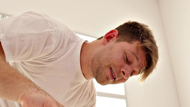 Cute babe pounded at massage