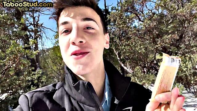 Tied up stud drilled hard by guy