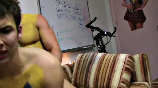Amateur college hazed and fucked by frat in dormitory