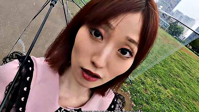 Former Japanese Idol Misaki is in the studio naked