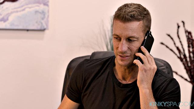 Anna Claire Clouds gets a massage from stepdad