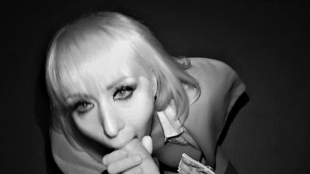 Blonde with big tits gets fucked hard on dark stairs in POV