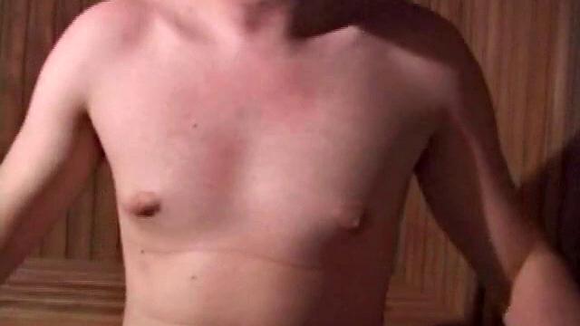 Lucky and Robby stroke their cocks together