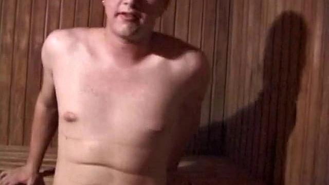 Lucky and Robby stroke their cocks together