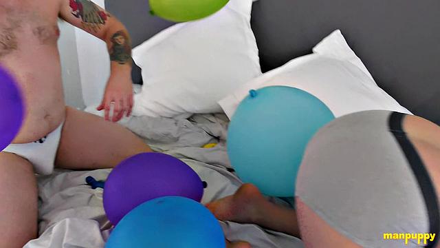 Kaleb DeWulf and Leo Blue in Balloon Friends