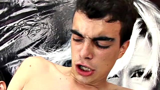 This top goes both ways, but right now his interest is in taking some boy ass. It isn't long before he's naked and getting his big uncut dick sucked, as his willing bottom gets him ready to fuck.