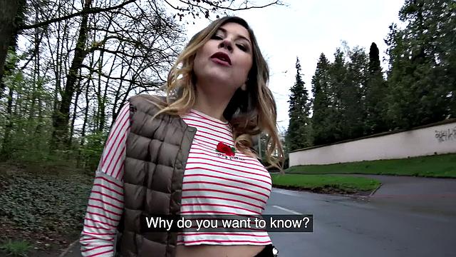 A Russian babe get her pussy pounded in the sun with her bra on!