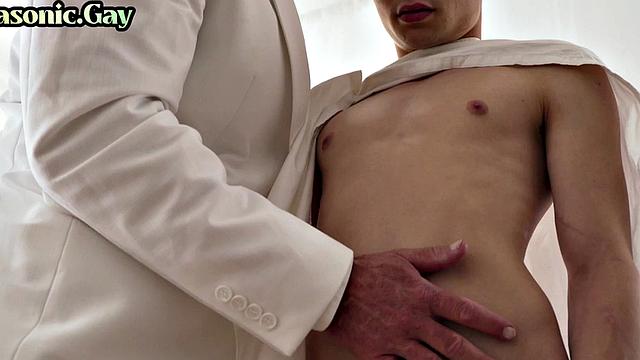 Dominant lodge master sucks cock