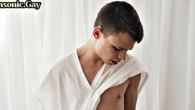 Dominant lodge master sucks cock