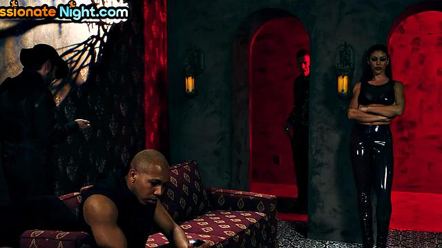 Fantasy cosplay in 3some spoiling lucky guy