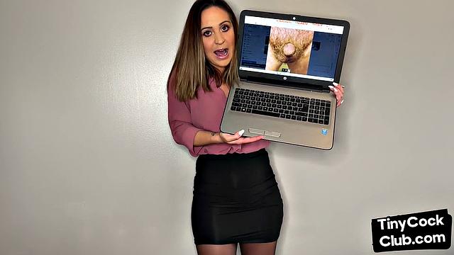 Femdom solo babe insults small dicks in dirty talk video