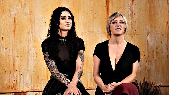 Lezdom gets fingered in ass by anallytoyed submissive GF