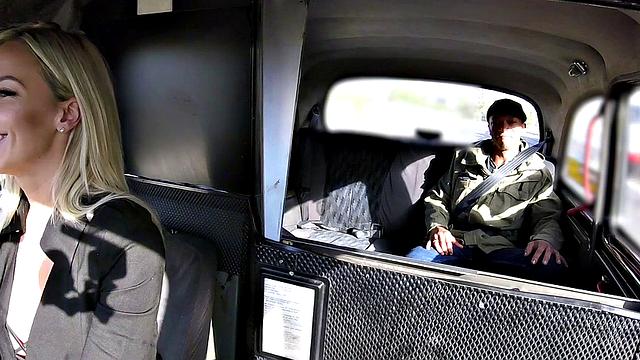 Blonde has her first black cock