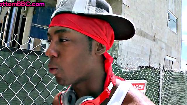 Black stud public assbanged outdoor by white top 4 cash