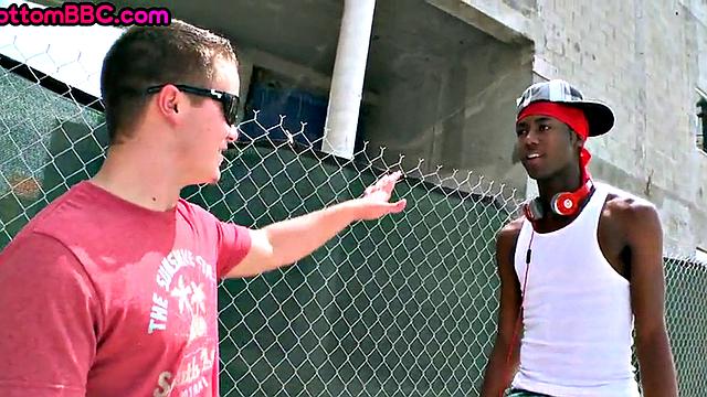 Black stud public assbanged outdoor by white top 4 cash