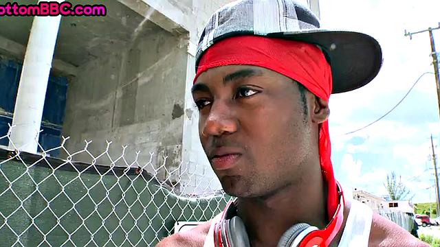 Black stud public assbanged outdoor by white top 4 cash