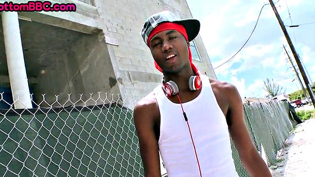 Black stud public assbanged outdoor by white top 4 cash